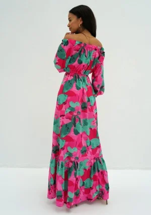 Layla - Amaranthine floral maxi dress