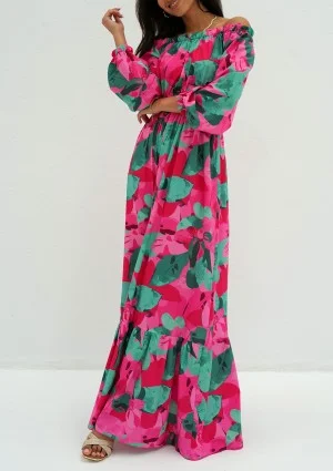 Layla - Sukienka maxi w Kwiaty