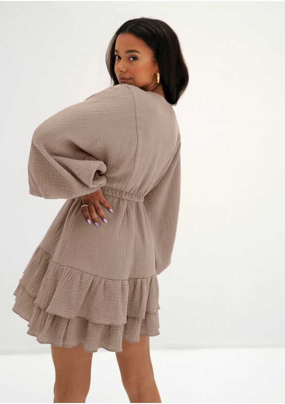 Milla - Beige muslin dress