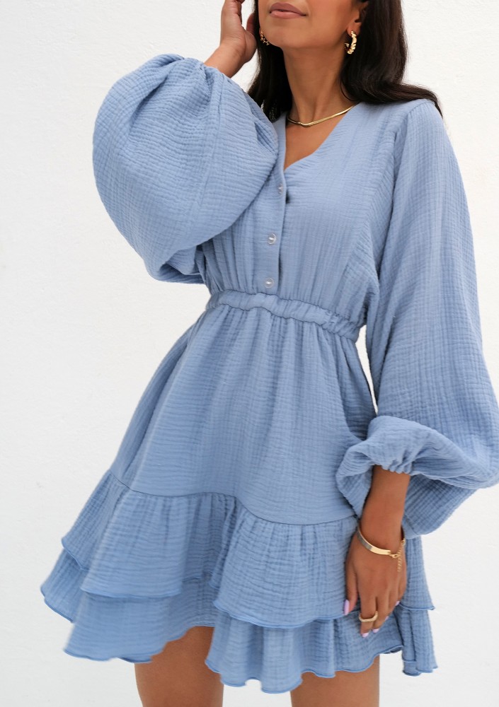 Milla - Blue muslin dress