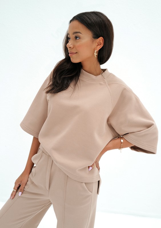 Melgo - Latte beige sweatshirt