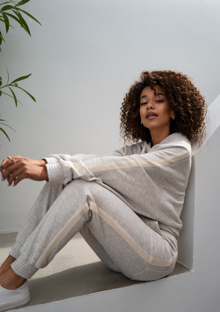 Raffy - Melange grey sweatpants