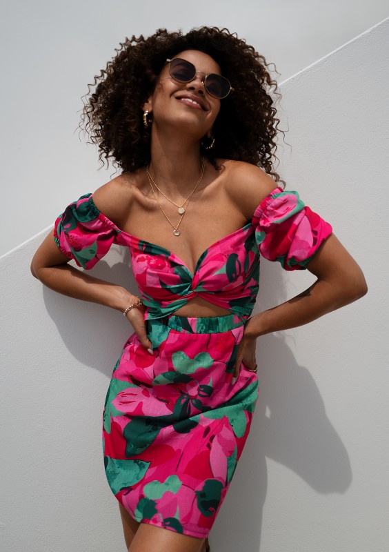 Rosita - Summer pink mini dress