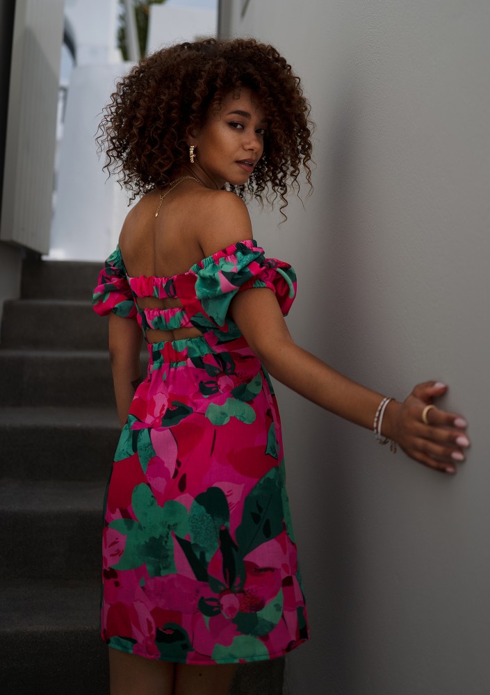 Rosita - Summer pink mini dress