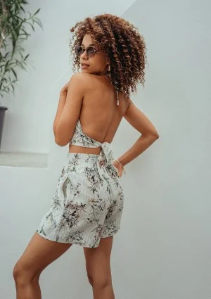 Suri - Cotton citrus printed shorts