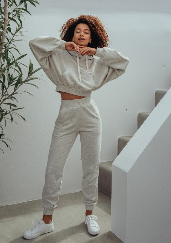Raffy - Melange grey sweatpants
