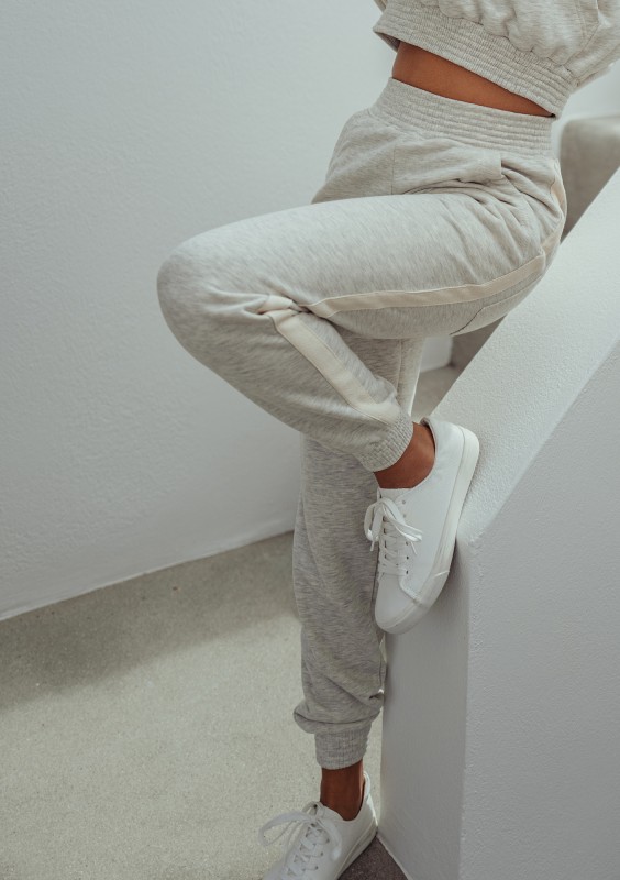 Raffy - Melange grey sweatpants