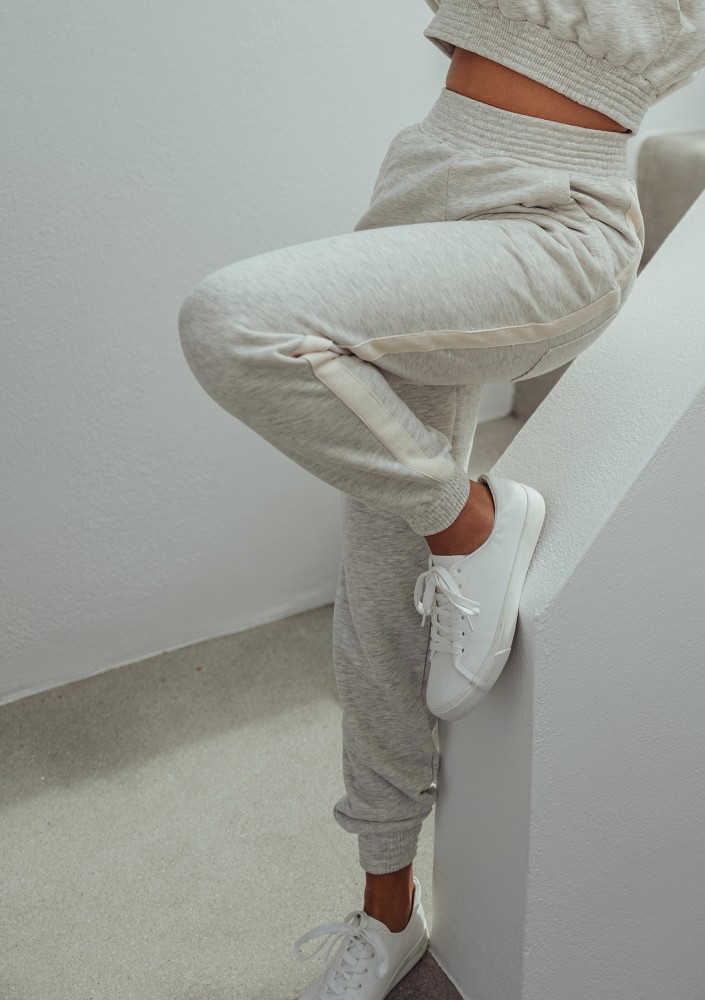 Raffy - Melange grey sweatpants