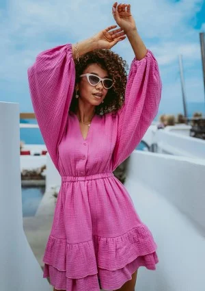 Milla - Pink muslin dress