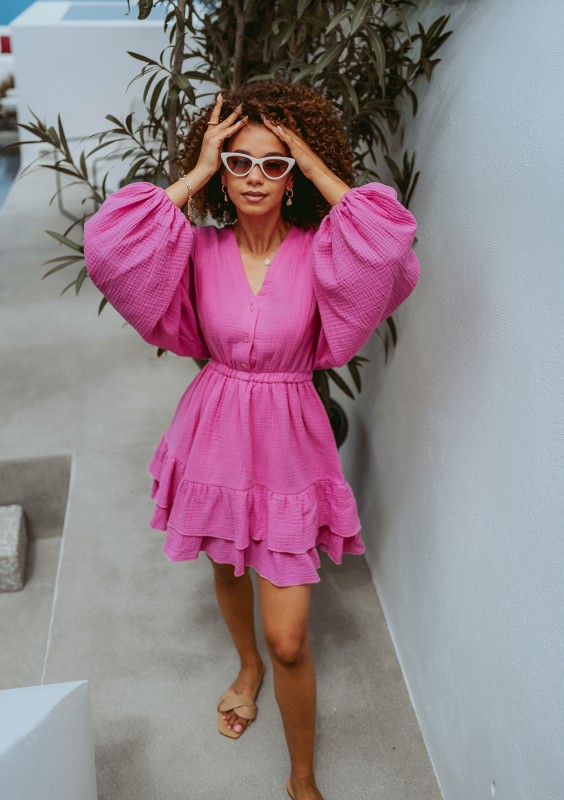 Milla - Pink muslin dress