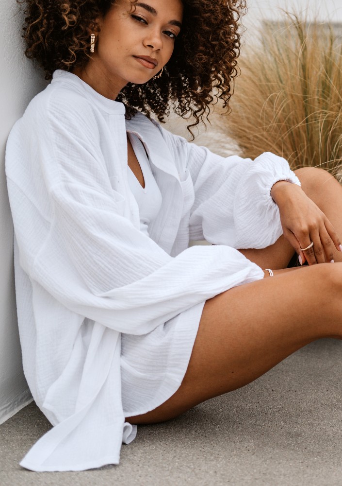 Palma - White muslin shirt