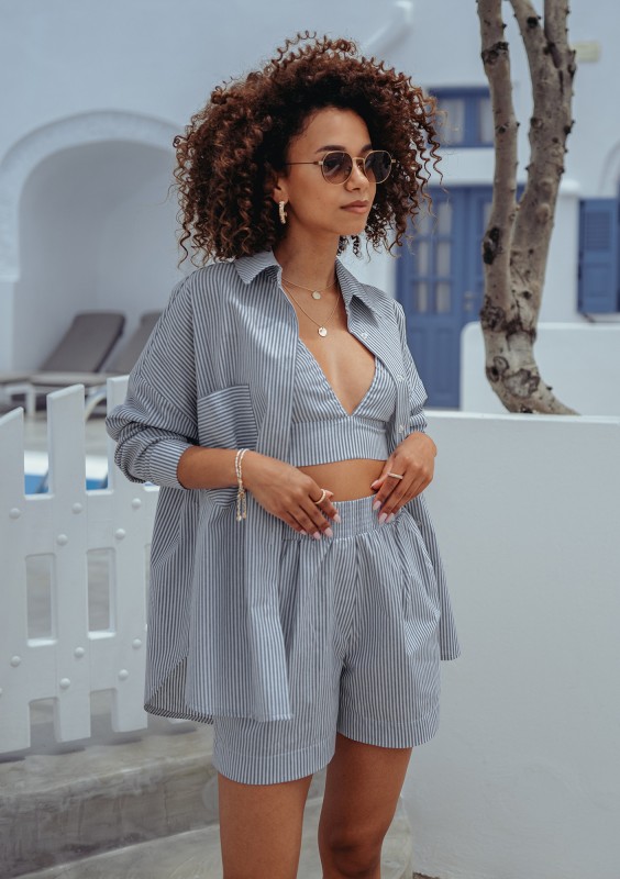 Suri - Cotton striped shirt