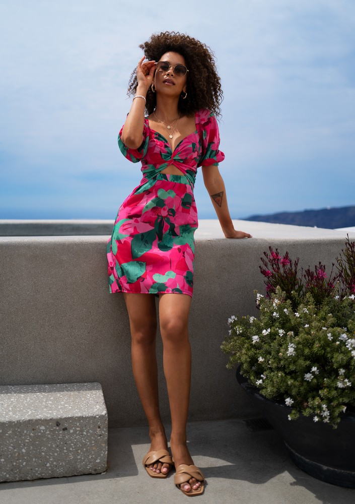 Rosita - Summer pink mini dress