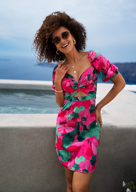 Rosita - Summer pink mini dress