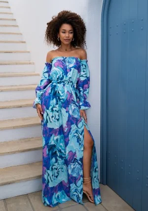 Zuvia - Blue maxi summer dress
