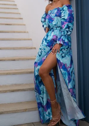 Zuvia - Blue maxi summer dress