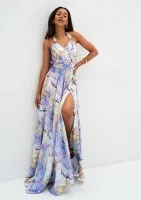 Ligia - Lila marble printed maxi dress