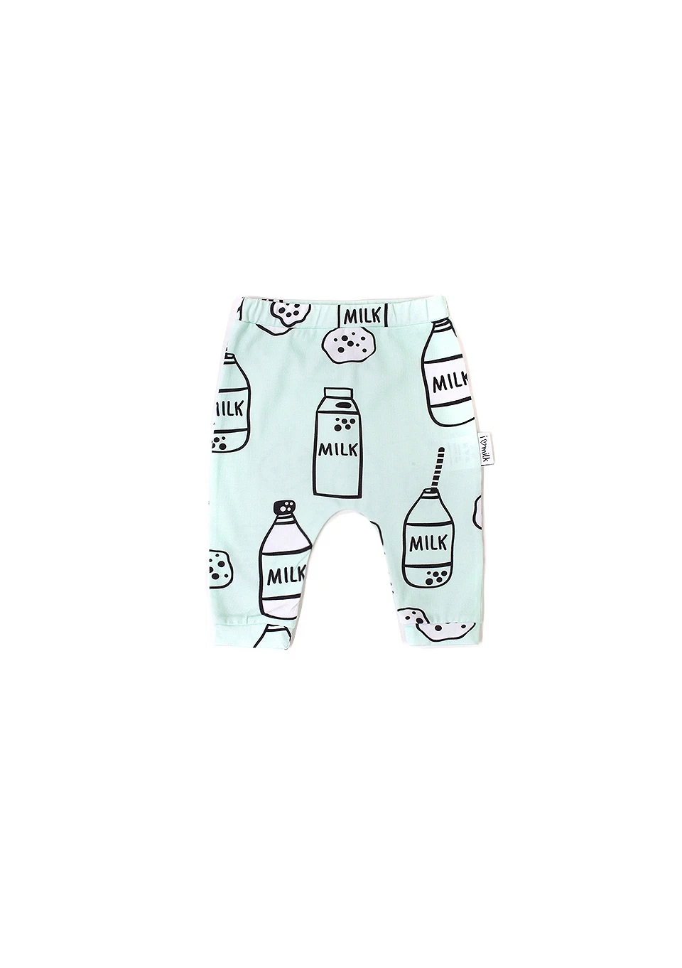 Bawełniane spodnie dla dzieci w mleko i ciastka