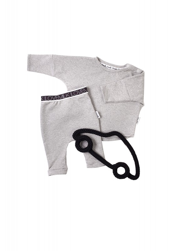 Grey basic kids sweatshirt