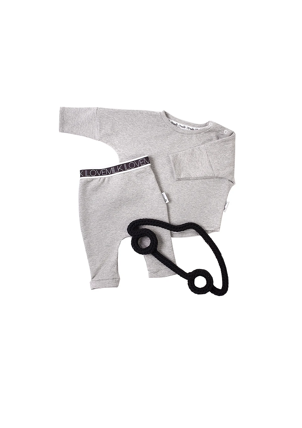 Grey basic kids sweatshirt