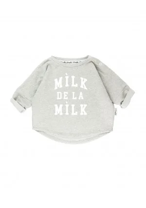Melange grey kids sweatshirt "milk de la milk"