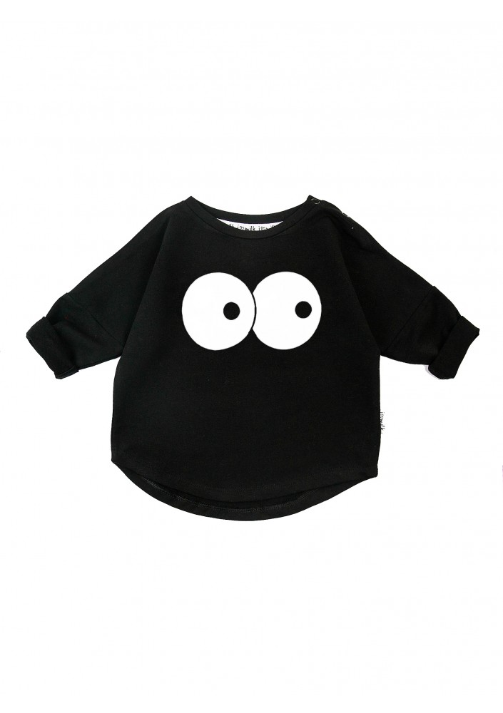 Black kids sweatshirt "eyes"