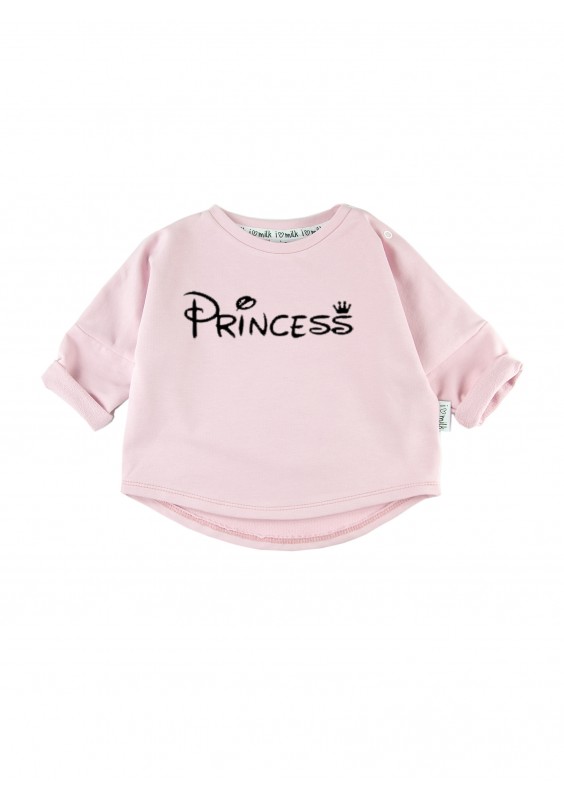 Powder pink kids sweatshirt "princess"