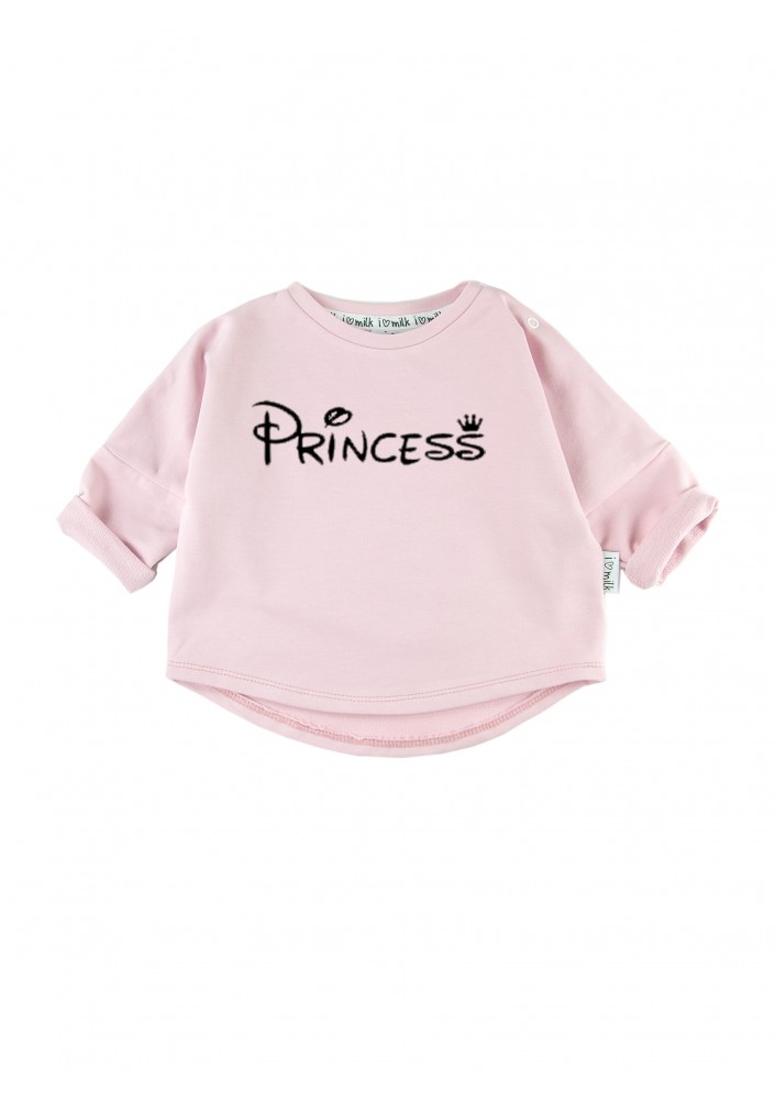 Powder pink kids sweatshirt "princess"