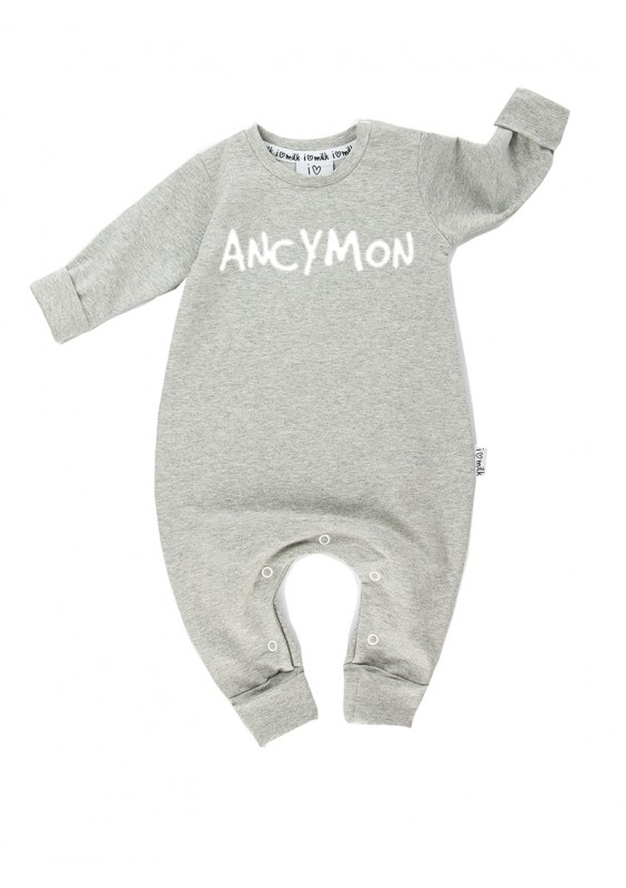 Melange grey long sleeved romper "ancymon"