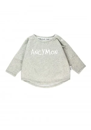 Melange grey kids sweatshirt "ancymon"