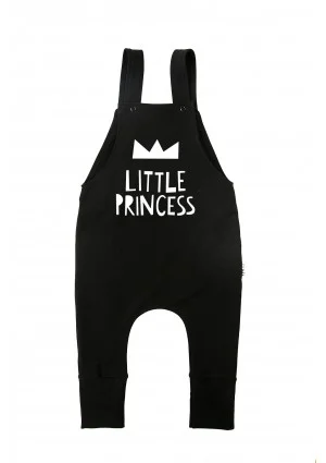 Black dungarees "little princess"