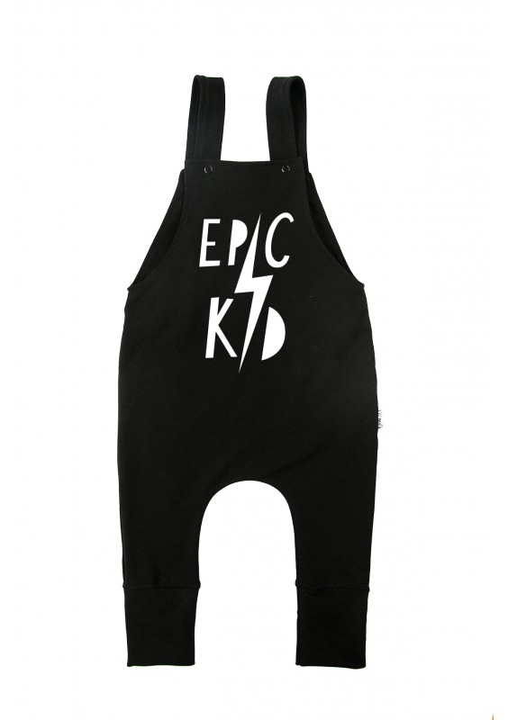 Ogrodniczki dziecięce "epic kid" Czarne