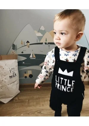 Black dungarees "little prince"