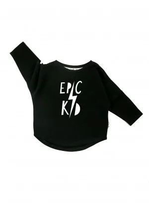 Black kids sweatshirt "epic kid"