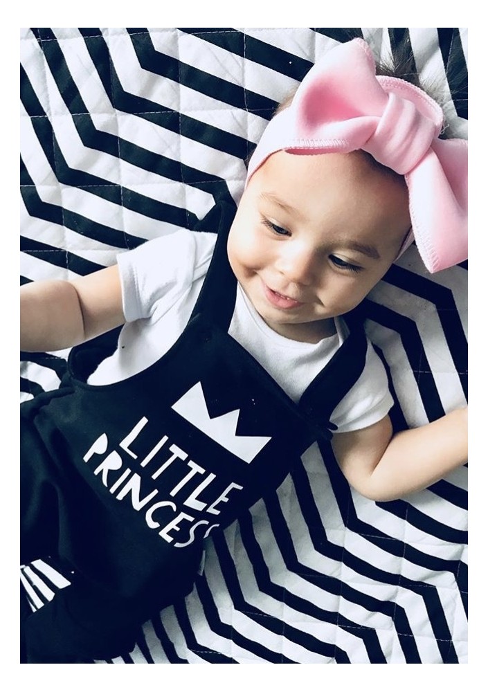 Ogrodniczki dziecięce "little princess" Czarne