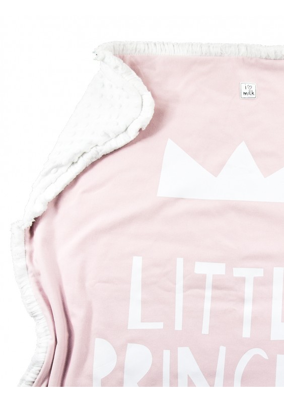 Kocyk dziecięcy "little princess" Pudrowy Róż