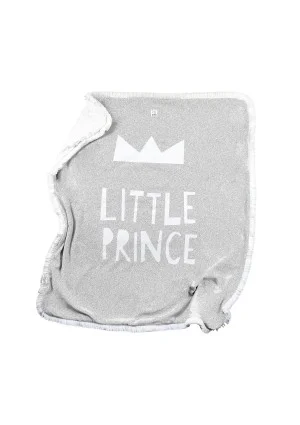 Kocyk dziecięcy "little prince" Szary Melanż