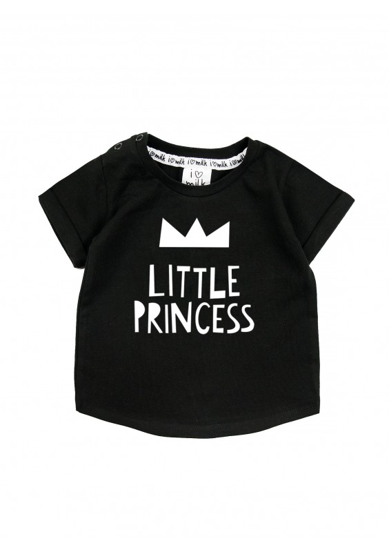 Black kids T-shirt "little princess"
