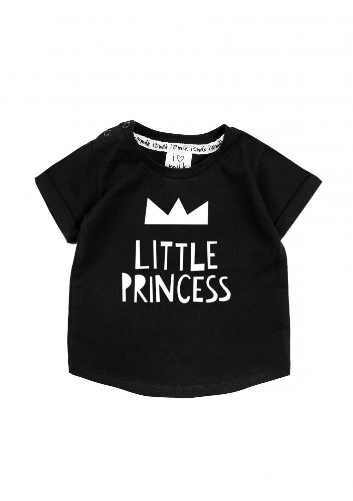 Black kids T-shirt "little princess"