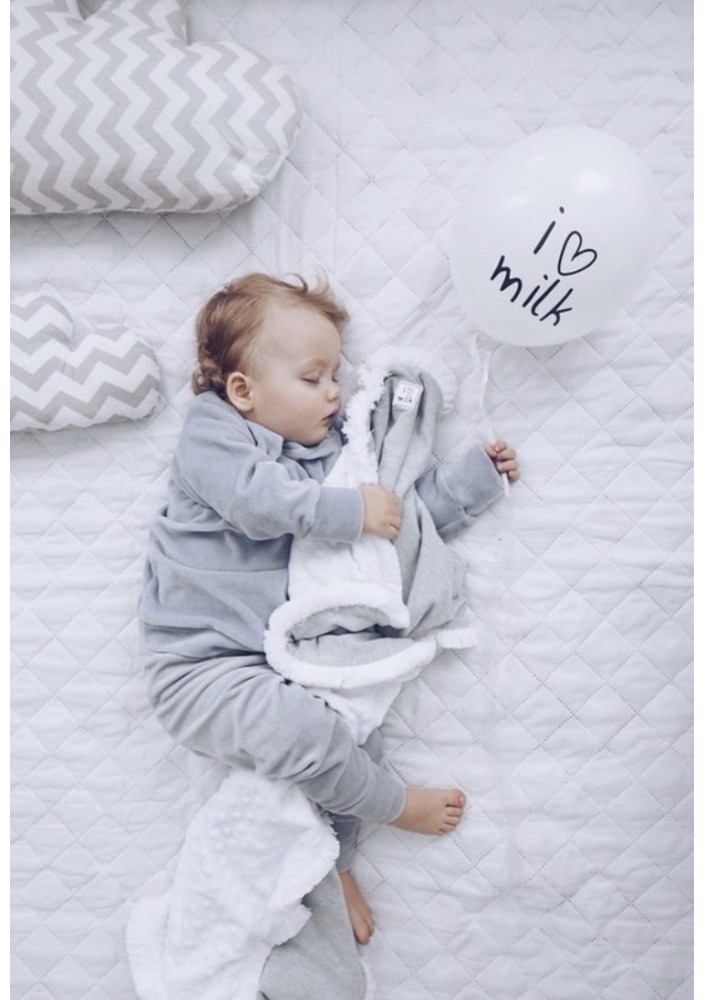 Melange grey blanket "little prince"