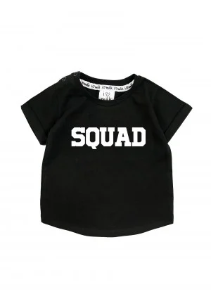 T-shirt dziecięcy "squad" Czarny