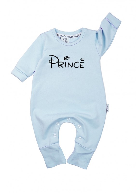 Romper dziecięcy z długim rękawem "prince" Błękitny
