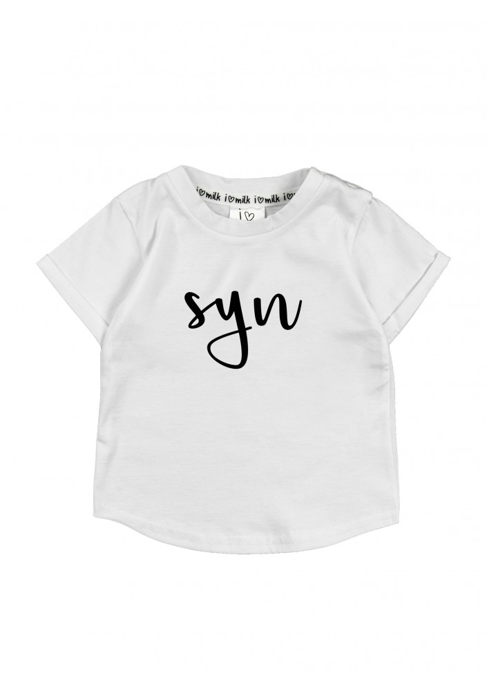 T-shirt dziecięcy ,,syn" Biały