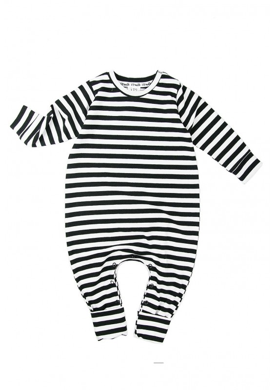 Long sleeves striped romper