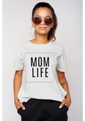T-shirt "mom life"