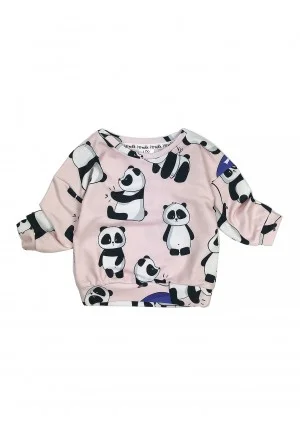 Powder panda printed kids sweatshirt