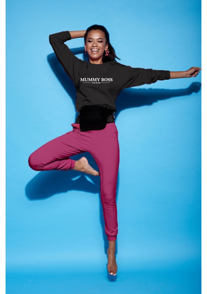 Bluza damska "mummy boss" Czarna