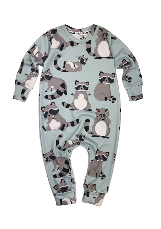 Raccoon printed romper