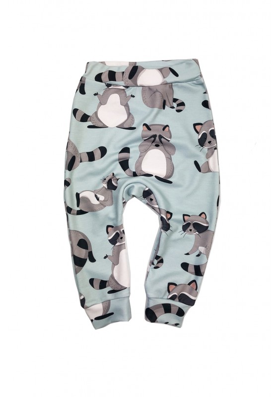 Spodnie dziecięce raccoon print