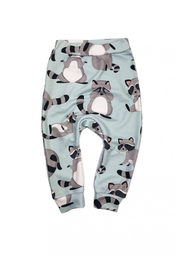 Spodnie dziecięce raccoon print
